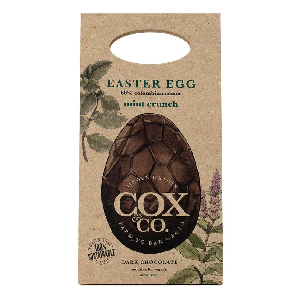 Cox&Co 60% Mint Crunch Dark Chocolate Egg